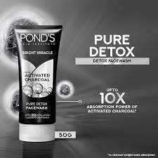 Pond'S Detox Activated Charcoal Facewash